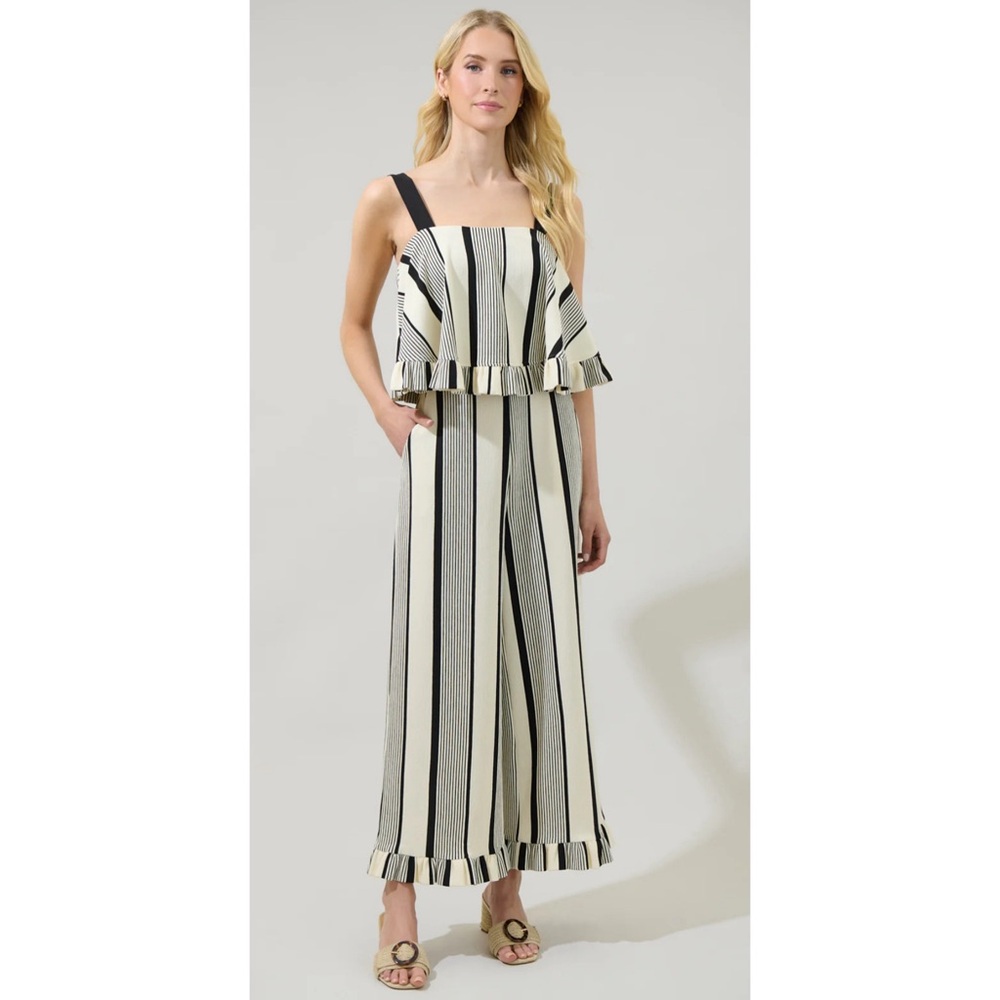 Sugar+Lips Devra Club Stripe Pants Curve